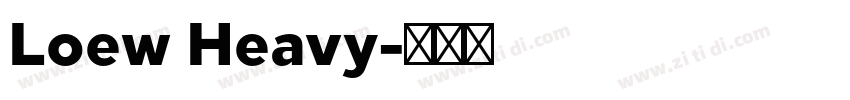 Loew Heavy字体转换